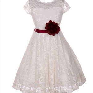 Holiday Off White Girl Dress